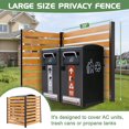 thumbnail image 2 of Lilypelle  Air Conditioner Fence, 2-Panel Pool Equipment Enclosure, 38" W x 42" H Privacy Screens Fence Panels with Metal Stakes, Wood Trash Can Fence Privacy Fence Panel for Outside, 2 of 8