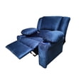 thumbnail image 4 of Reclinable Sheraton, Tela Pata de Elefante Azul, Tu Espacio Muebles. Tu Espacio Muebles Sillón Reclinable de impulso Sheraton, 4 of 4