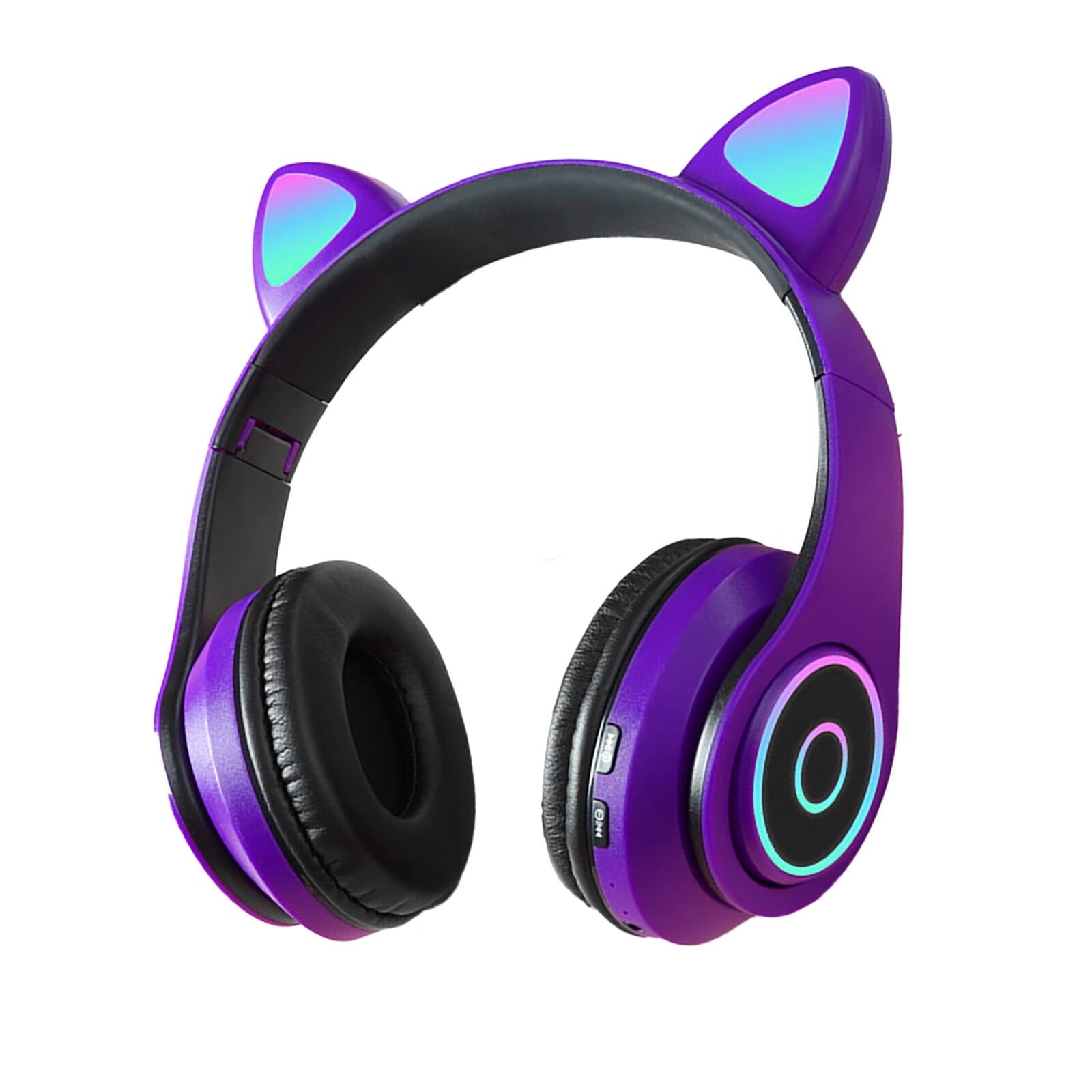 Volume Limiting LED Light Up Kids Wireless Headphones Over Ear