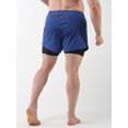 thumbnail image 6 of Two Men Sports Shorts With Liner 2-in-1 With Pockets Quick Dry Running Cycle Fitness Shorts, 6 of 6