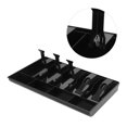 thumbnail image 4 of Five Grids Cash Drawer Register Insert Coin Tray Cashier Tidy Storage Safe Box (Black), 4 of 6