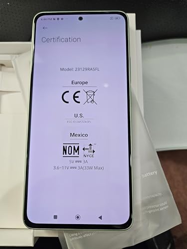 Xiaomi Redmi Note 13 4G GSM Unlocked (T-Mobile Mint Tello & Global) 6.67" Display, 108MP Triple (256GB + 8GB Black Global ROM)