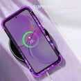 thumbnail image 4 of Casetego for Samsung Galaxy S23 Plus Case,Glow in The Dark Three Layer Heavy Duty Shockproof Hard Plastic Bumper +Soft Silicone Rubber Protective 6.6 inch Case,Dark Purple, 4 of 8