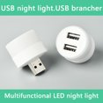 thumbnail image 3 of Luz nocturna con divisor USB USB LED Light 1-to-2 USB Splitter Protección ocular Luces de lectura Plug-and-Play FLhrweasw El nuevo, 3 of 6