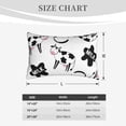 thumbnail image 6 of Bingfone Cute Cow And Milk Stains Standard Size Pillowcase, Long Staple Pure Cotton Envelope Closure Pillow Cover,14"X20", 6 of 9