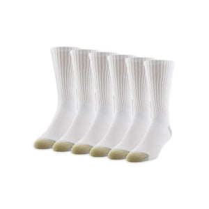 Goldtoe Men's Classic Sport Cushion Crew Socks 6-Pack