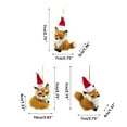thumbnail image 3 of Christmas Imitation Small Foxes Pendant Handicrafts Small Foxes Decorations Holiday Gifts, 3 of 6