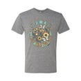 thumbnail image 2 of Wild Bobby I Only Told The Moon, Moon Phases Daisies and Butterflies Vintage Men Premium Tri Blend Tee, Premium Heather, Medium, 2 of 6