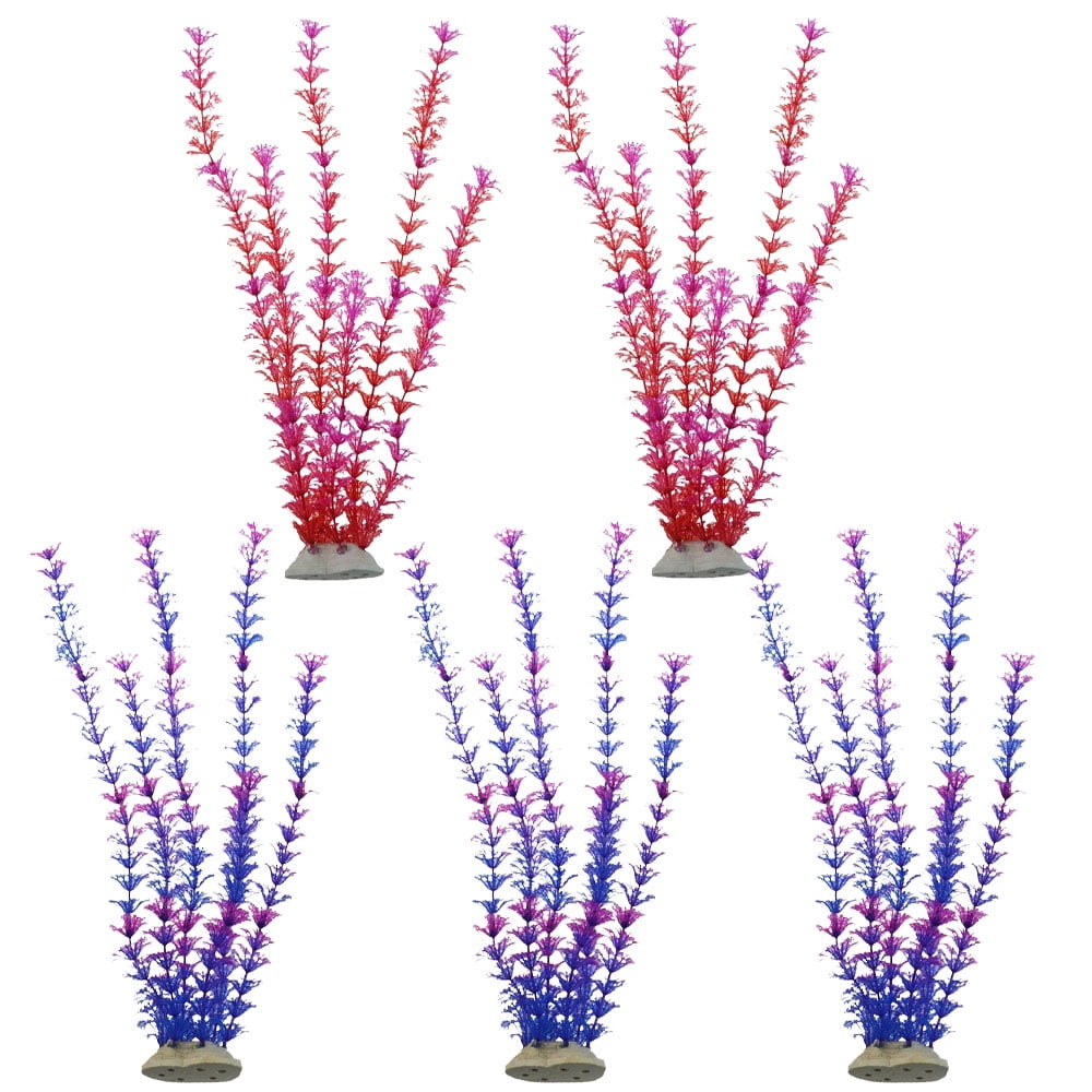 Used for aquarium decoration, 5piece artificial tall aquarium plants