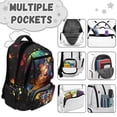 thumbnail image 6 of Uorisanigo Inked Baseball Kids Backpack for Teens Boys 5-16, Large Capacity Lightweight Schoolbag for Elementary School with Adjustable Shoulder Straps for Travel, 6 of 7