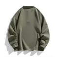 thumbnail image 2 of Mens Sweatshirts Button Crewneck Long Sleeve Shirts with Pocket Casual Solid Color Pullover Basic Comfortable Loungewear Work Sweatshirt Tops, 2 of 3