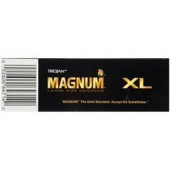 magnum large size lubricated condoms Trojan Raw Non-Latex Condoms main image 0
