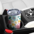 thumbnail image 5 of 20 Oz Pioneer Flower Coffee Tumbler Double Wall Insulated Stainless Steel Water Bottle | Metal Reusable Thermoses Flask with Cup Cap | Leak & Sweat Proof with Anti-Dust Lid, 5 of 7