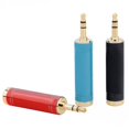 thumbnail image 5 of Adaptador de audio de 3,5 vueltas y 6,5 mm de cobre para auriculares, micrófono, altavoz, cable puente, micrófono, guitarra, caja eléctrica, toma para tocadiscos (3 piezas), 5 of 5