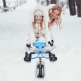 thumbnail image 5 of MADOG Snow Racer Sled with Steering Wheel and Pull Rope, Kids Steering Ski Sled Slider Ride On Sled, Winter Outdoor Toy for Kids Teens, Blue, 5 of 10