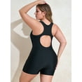 thumbnail image 6 of Anwell Plus Size Swimsuit for Womens Tummy Control Sport Swimwear Boyleg Racerback One Piece Bath Suit, 6 of 6