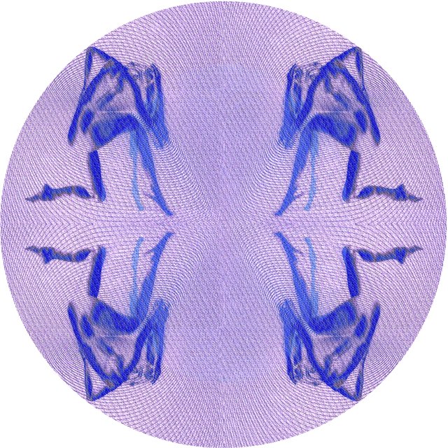 Ahgly Tapis Rond Lavable en Machine Intérieur Transitionnel Bleu Ardoise Moyen, 3 Pieds Rond