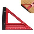 thumbnail image 1 of Woodworking  Ruler, Rafter Square Easy To Operate Fine Workmanship Aluminum Alloy Portable Long Service Life High Accuracy  For Work Shop For Carpenter, 1 of 8