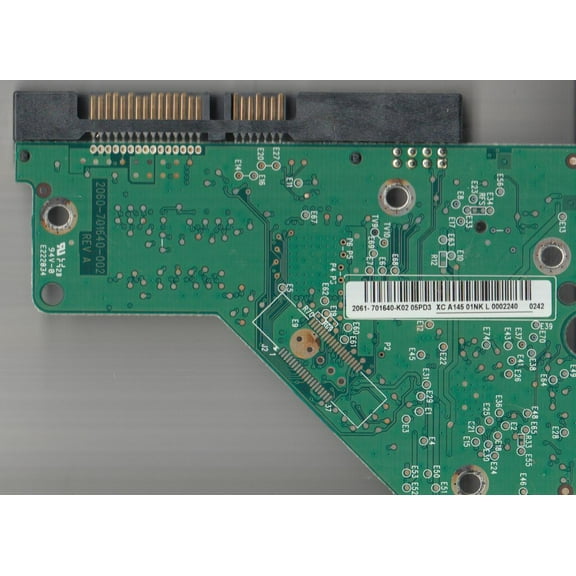 WD5000AAKS-65V0A0, 2061-701640-K02 05PD3, WD SATA 3.5 PCB