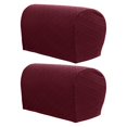 thumbnail image 2 of 2 Juegos de Fundas de Reposabrazos Baoblaze para Sofá Silla Elásticas Vino, 2 of 8