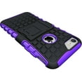 thumbnail image 3 of Nakedcellphone PURPLE GRENADE GRIP RUGGED TPU SKIN HARD CASE COVER STAND FOR APPLE iPHONE 7/8, 3 of 8