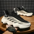 thumbnail image 3 of Men's Sneakers, Height-Boosting Shoes, Breathable Fabric Lining, All-Season Outdoor Footwear White, 3 of 7