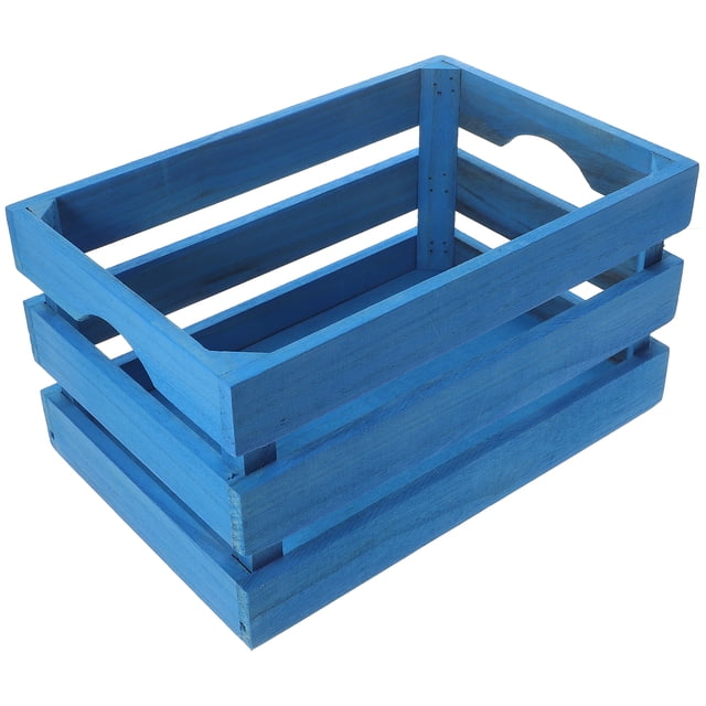 Wooden Crate for Home Decor 2pcs Storage Box for Living Room Household Organization