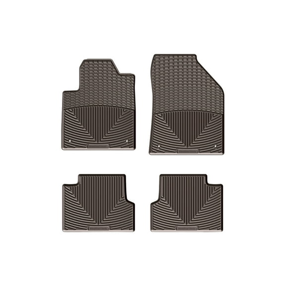 WeatherTech All-Weather Floor Mats compatible with 2015-2015 Jeep Cherokee - 1st & 2nd Row, Cocoa