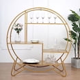 thumbnail image 3 of BalsaCircle 4 feet Gold Large Round Metal Cake Dessert Display Stand Wedding Arch Backdrop Party, 3 of 8