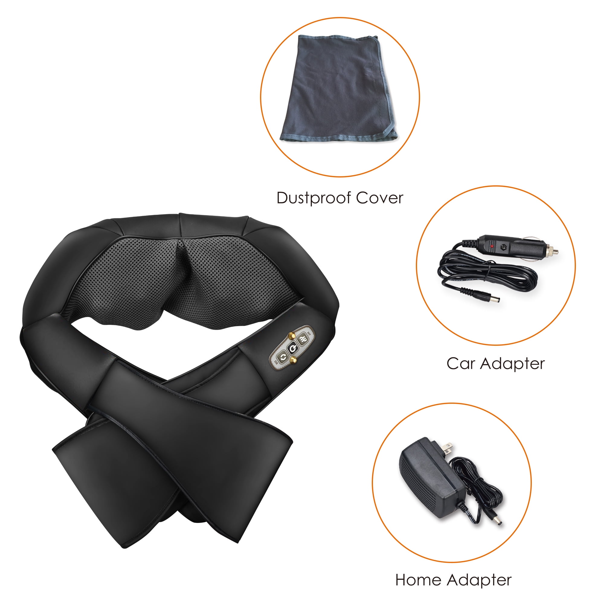 Comfier 4D Shiatsu Neck and Shoulder Massager for Neck Relax with heat