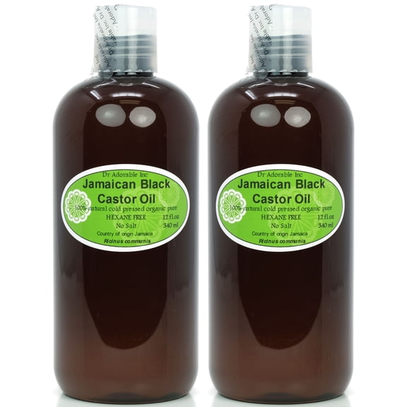 Dr. Adorable - 100% Pure Jamaican Black Castor Oil Organic Cold Pressed Natural Skin and Strengthen Grow & Restore Hair Care - 24 oz