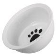 thumbnail image 2 of Shisuyan Ceramic Food Bowl For Dog Cat Food Container Paw Pattern Dog Feeding Bowl Pet Supply, 2 of 8