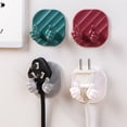 thumbnail image 4 of Washranp - 3 ganchos de pared autoadhesivos para colgar, organizadores de cables, sin necesidad de perforar, para llaves y cable de alimentación, 4 of 7