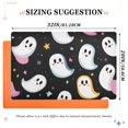 thumbnail image 6 of Yayeee Doormat for Indoor Entrance 32" x 20" Non Slippery Floor Rug, White Halloween Ghost, 6 of 8