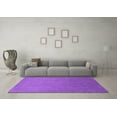thumbnail image 3 of Ahgly Company Indoor Square Oriental Purple Industrial Area Rugs, 5' Square, 3 of 4