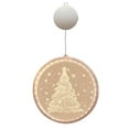 thumbnail image 2 of Christmas Hanging Light Bell Snowman Acrylic Snowflake Santa Claus 3D Lamp for Window, 2 of 8