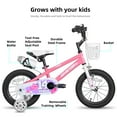 thumbnail image 4 of JOYSTAR Pluto Kids Bike with Training Wheels for 14 inch Bike, Pink, 4 of 8