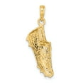 thumbnail image 4 of 14k Yellow Gold Soccer Cleat Pendant for Men or Unisex, Athletic Shoe Design, Sports Jewelry Symbolizing Teamwork, Passion, and Achievement, 4 of 6