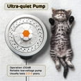 thumbnail image 5 of iPettie 2.5 L Stainless Steel Pet Water Fountain with Replacement Filter & Sponge Filter, 5 of 7