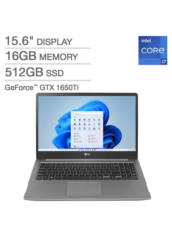 Restored LG Ultra PC 15.6" Lightweight Laptop - 11th Gen Intel i7-1165G7 - GeForce GTX 1650Ti - Windows 11 (Refurbished)
