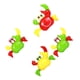 thumbnail image 4 of 4 piezas de dibujos animados de caricaturas juguete juguete divertidos Crabs de plástico Crabs Regalo de juguete para niños niños (rojo verde amarillo aleatorio), 4 of 5