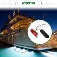 thumbnail image 3 of Luces de navegación interiores universales de 6 piezas de Unique Bargains para barcos, luces marinas para la proa, la popa, kayak, yate, color rojo, 3 of 7