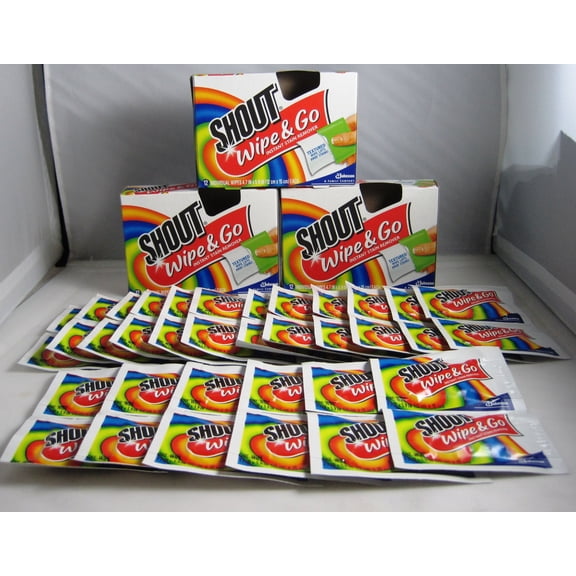 Shout Stain Remover Wipes, 12 Count