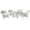 White, variant on Pemberly Row 5 Piece Resin Wicker Outdoor Patio Dining Set in White