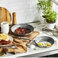thumbnail image 4 of Henckels Clad H3 2-pc Stainless Steel Ceramic Nonstick 8-in & 10-in Fry Pan Set, 4 of 4