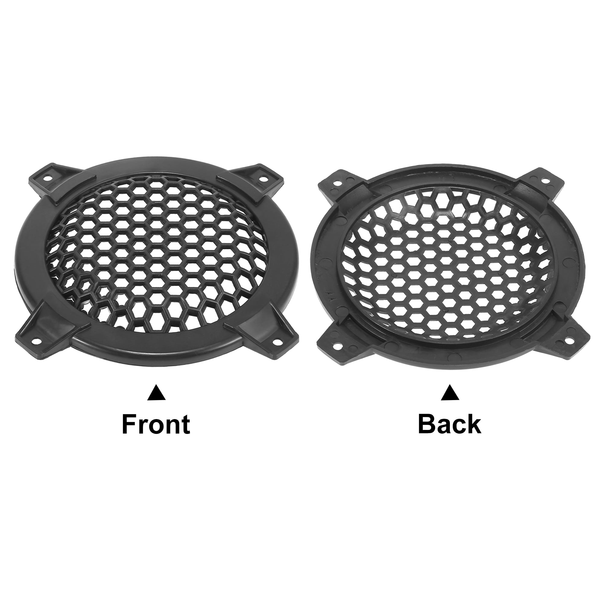 Unique Bargains 4 Inch Universal Speaker Grills Cover with Screws - Pack of 2
