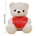thumbnail image 2 of HugLove Bear Toy 11 Inch Soft Stuffed Animal Pillow Doll Adorable Cuddly Companion For Valentine And Home, 2 of 4