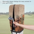 thumbnail image 5 of Yuyamidu Sunset Cactus Golf Bag Rain Cover for Women Men Golfer Golf Club Bag Accessories Waterproof Rain and Dust Covers Fit for Cart and Stand Bags, 5 of 8