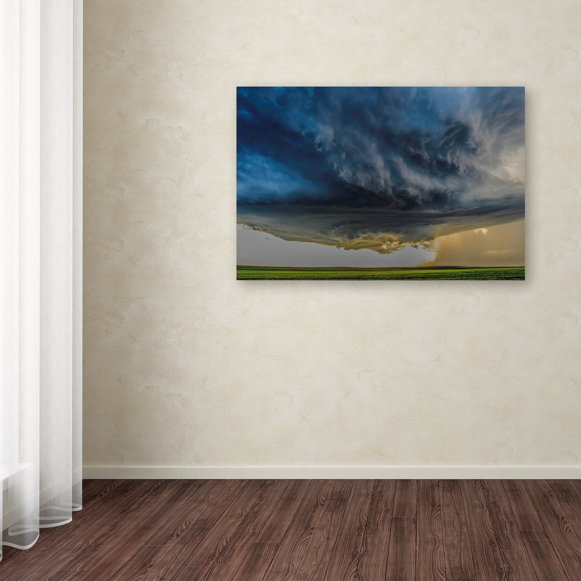 Rob Darby 'Storm Over Greenfield' Canvas Art