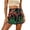 Black, variant on Uobin Women's Boho Mini Skirts Floral Shorts Tie Side Wrap Elastic Waist Summer Lightweight Skorts Beach Vacation Outfits